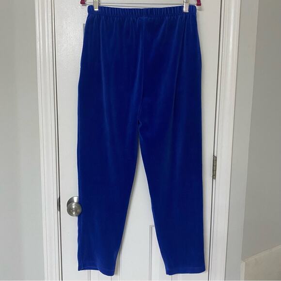 ON YOUR MARK ATHLETIC • Vintage Blue Velvet Sweatpants Bottoms - Picture 5 of 5